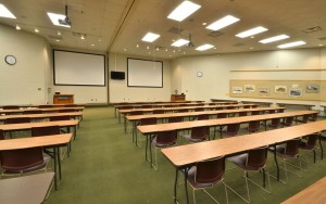 Auditorium set up in classromm style