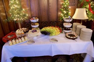 Brunch fruit and dessert offerings