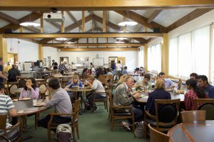 McCrary Dining Hall with guests eating 